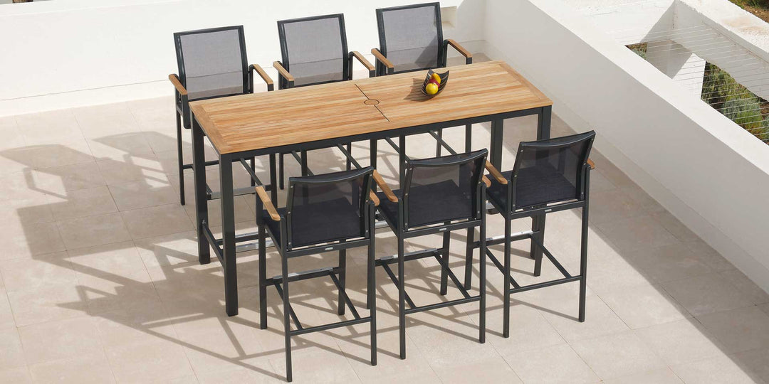 Aura Counter Table 200 by Barlow Tyrie – Aura collection lifestyle
