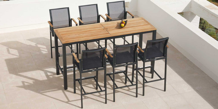 Aura High Dining Table 140 by Barlow Tyrie – Aura collection lifestyle