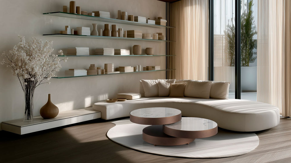 Aurum Round Extendable Coffee Table NAOS