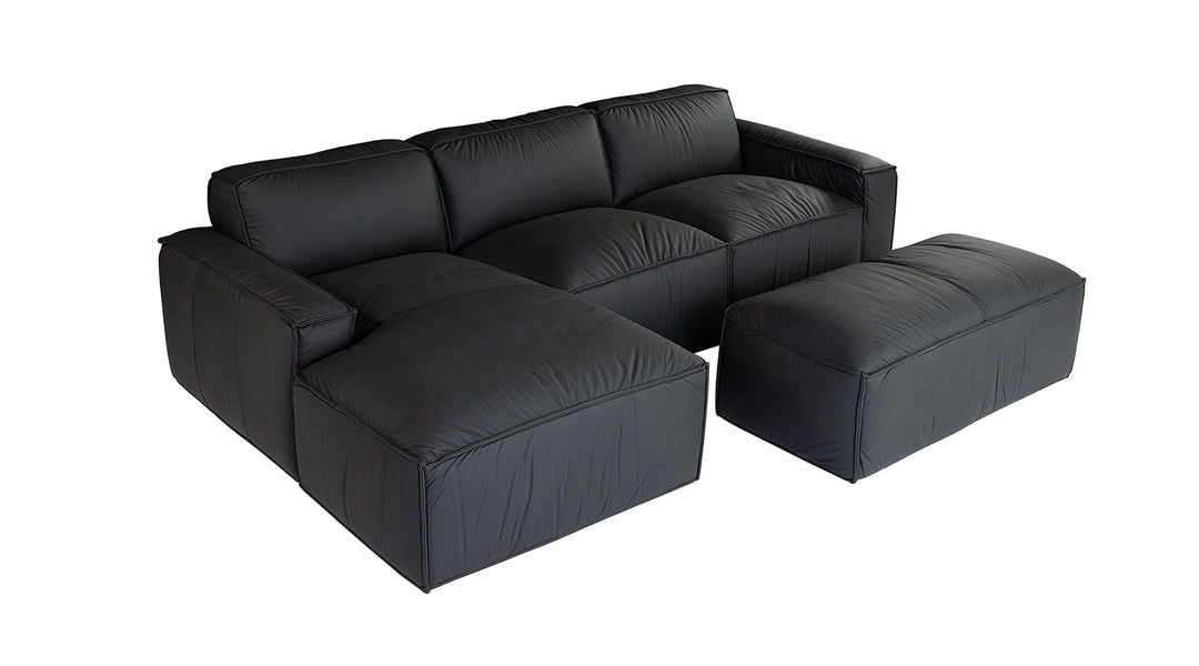 Avignon Black Sofa &amp; Ottoman Colibri