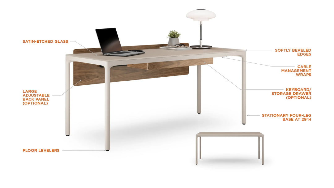Luma  6762 S Stationary Desk