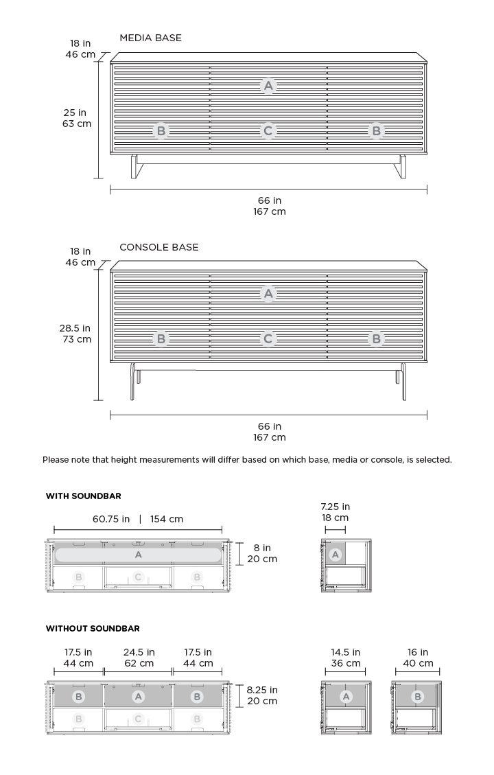 ALIGN 7477 STORAGE CONSOLE Media Cabs BDI