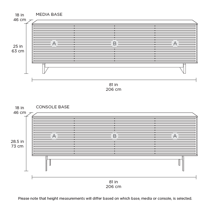ALIGN 7479 MEDIA CABINET Media Consoles BDI