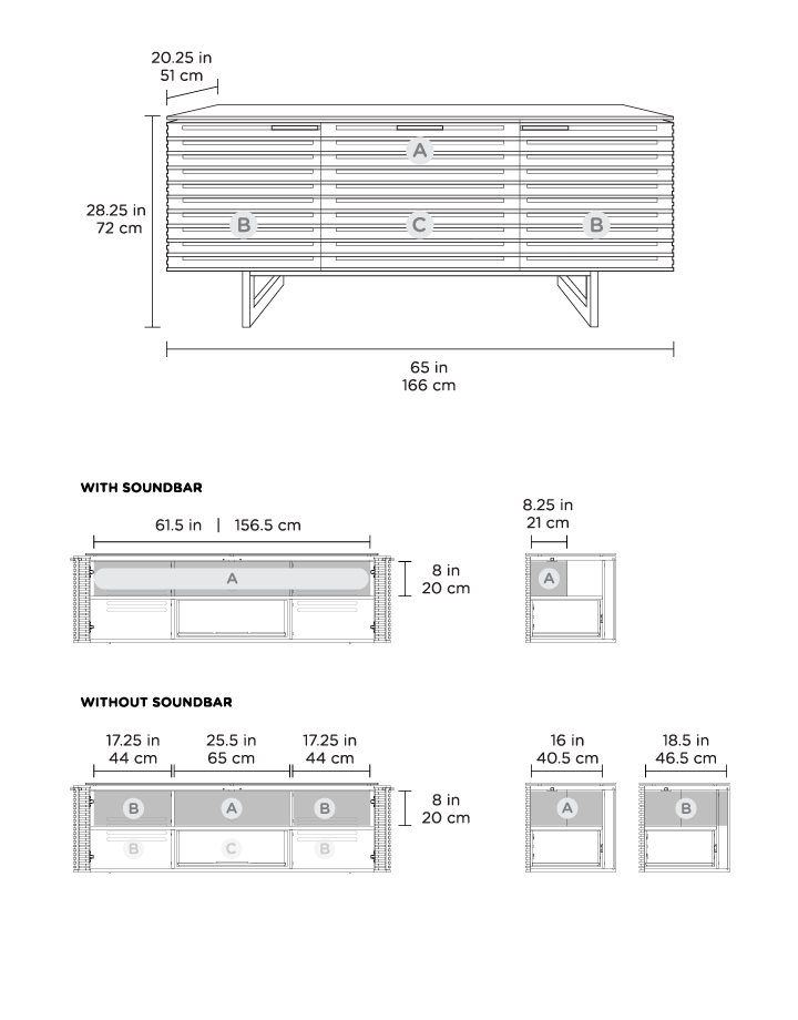 CORRIDOR 8177 MEDIA CABINET Media Cabs BDI