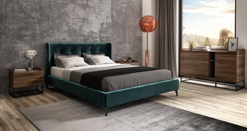 Bed Luna Light Walnut Colibri
