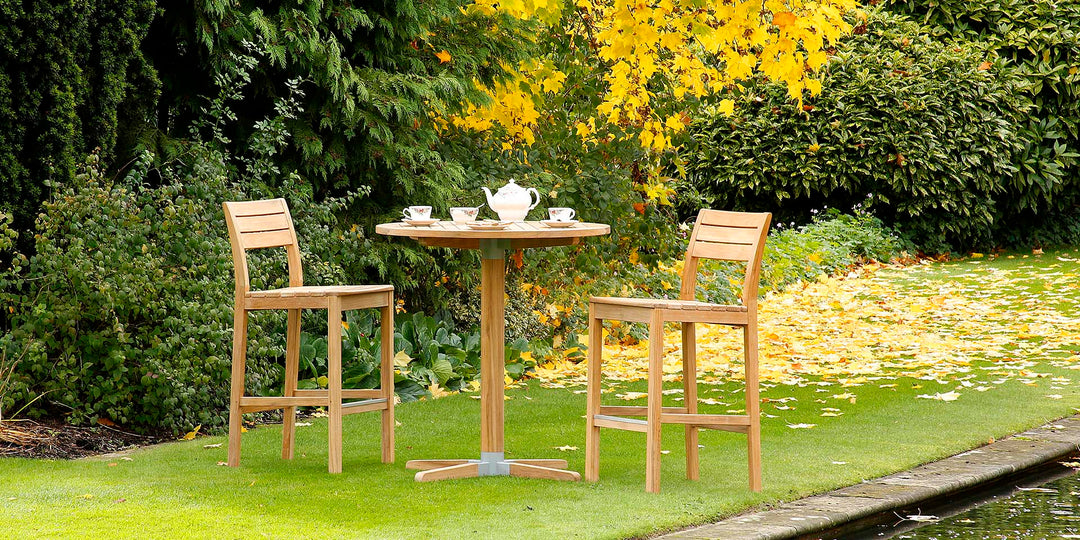 Bermuda High Dining Table 90 Round by Barlow Tyrie – Bermuda collection lifestyle