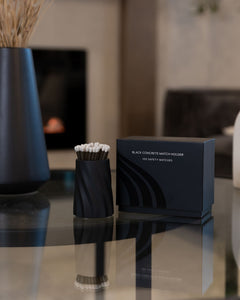 Concrete Safety Match Set — Black