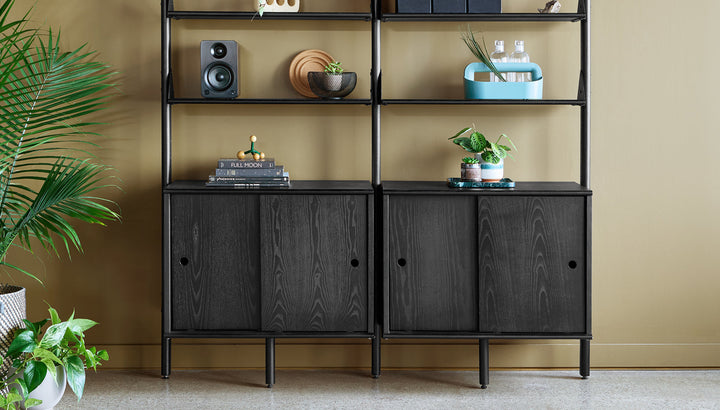 Branch-2 Multi Storage Unit with Desk by Gus Modern finish and detail view