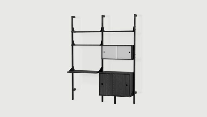Branch-2 Multi Storage Unit with Desk by Gus Modern finish and detail view