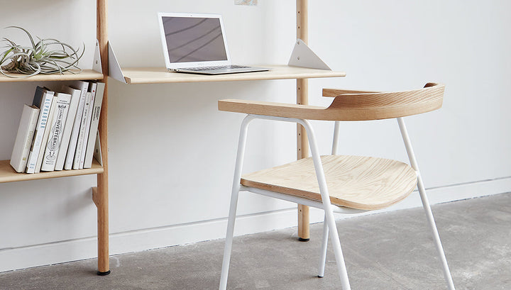 Branch-2 Shelving Unit with Desk by Gus Modern lifestyle view