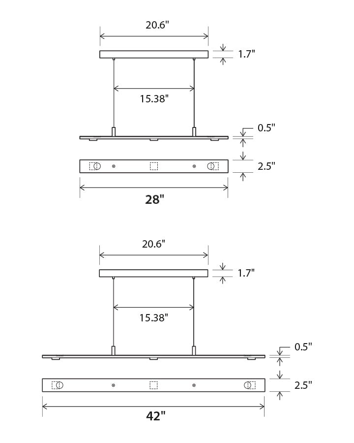 Brevis LED Linear Pendant