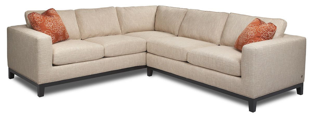 Brooke Sofa by American Leather — family sectional styling; configuration and additional pieces shown are not included