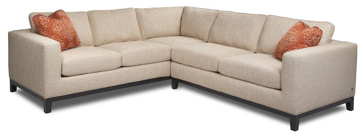 Brooke Sofa by American Leather — family sectional styling; configuration and additional pieces shown are not included
