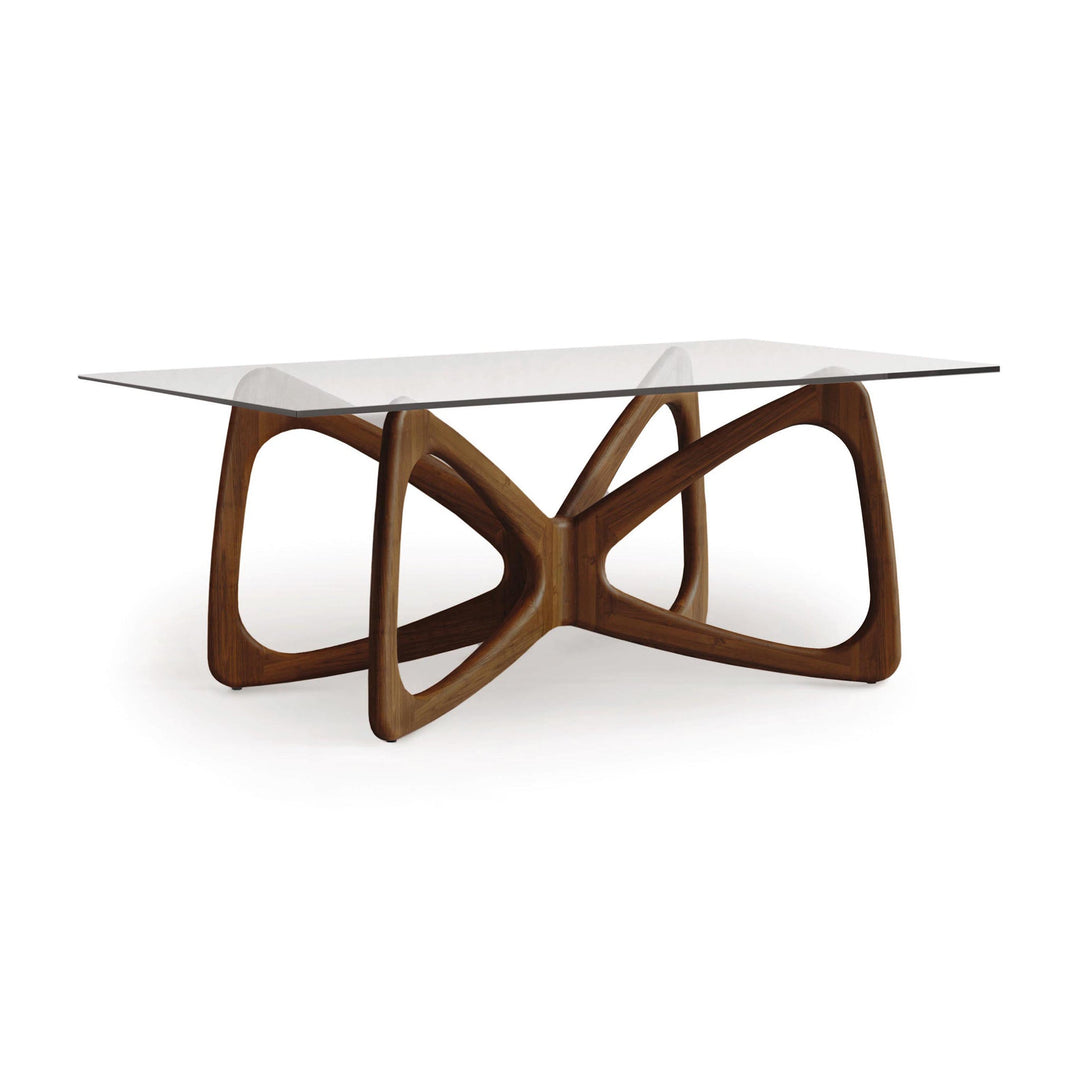 Butterfly Glass Top Dining Table by Copeland Furniture