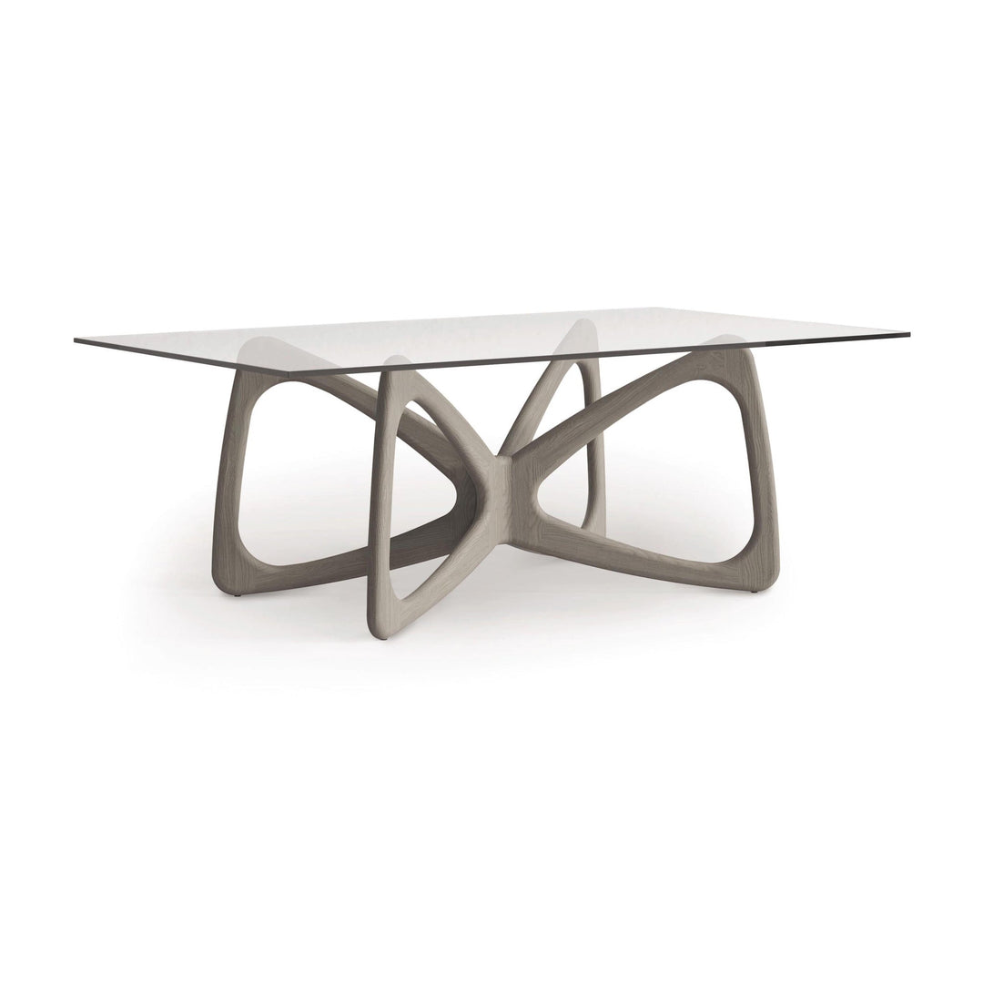 Butterfly Glass Top Dining Table detail 9