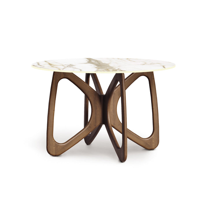 Butterfly Round Sintered Stone Top Dining Table detail 4