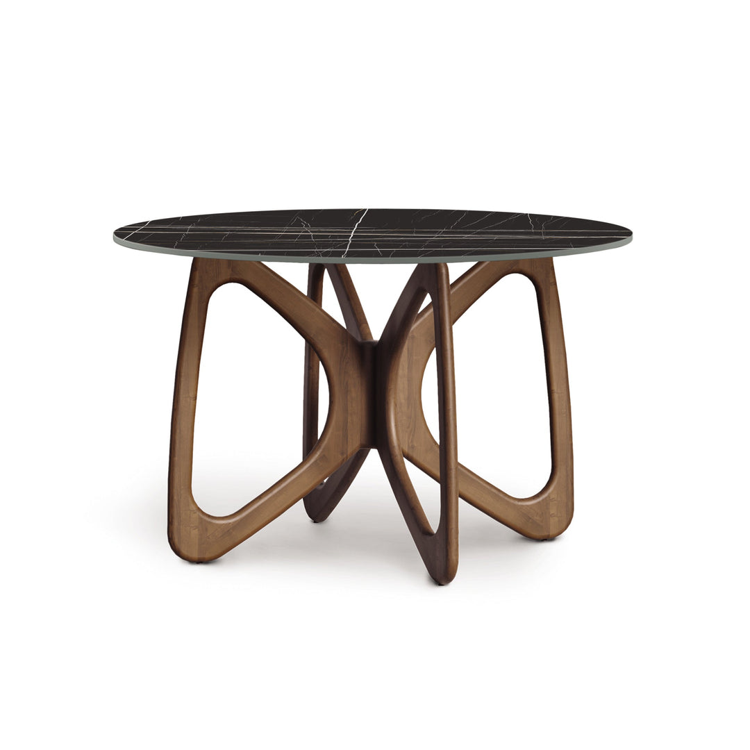 Butterfly Round Sintered Stone Top Dining Table detail 3