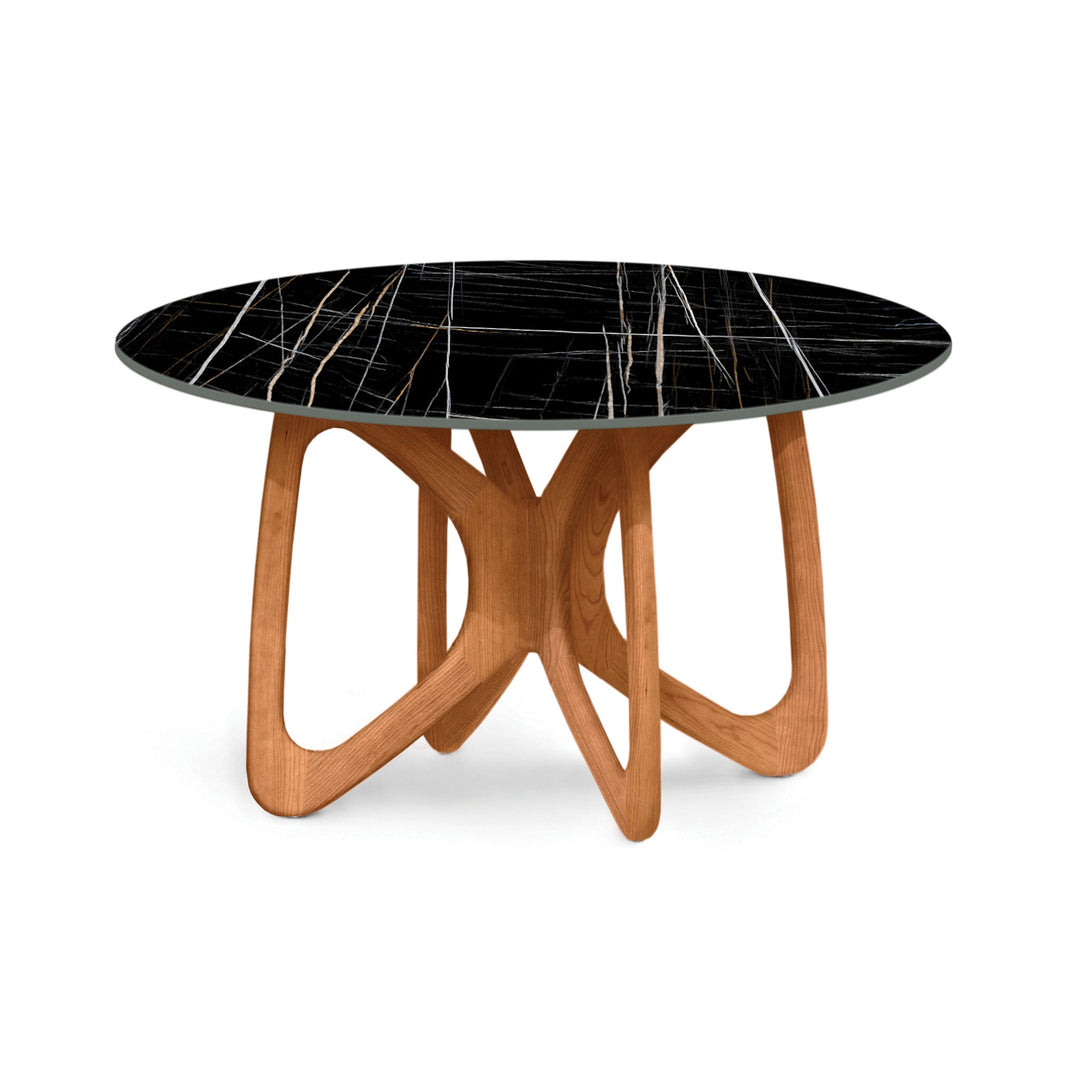Butterfly Round Sintered Stone Top Dining Table detail 6