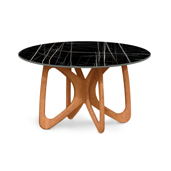 Butterfly Round Sintered Stone Top Dining Table detail 6