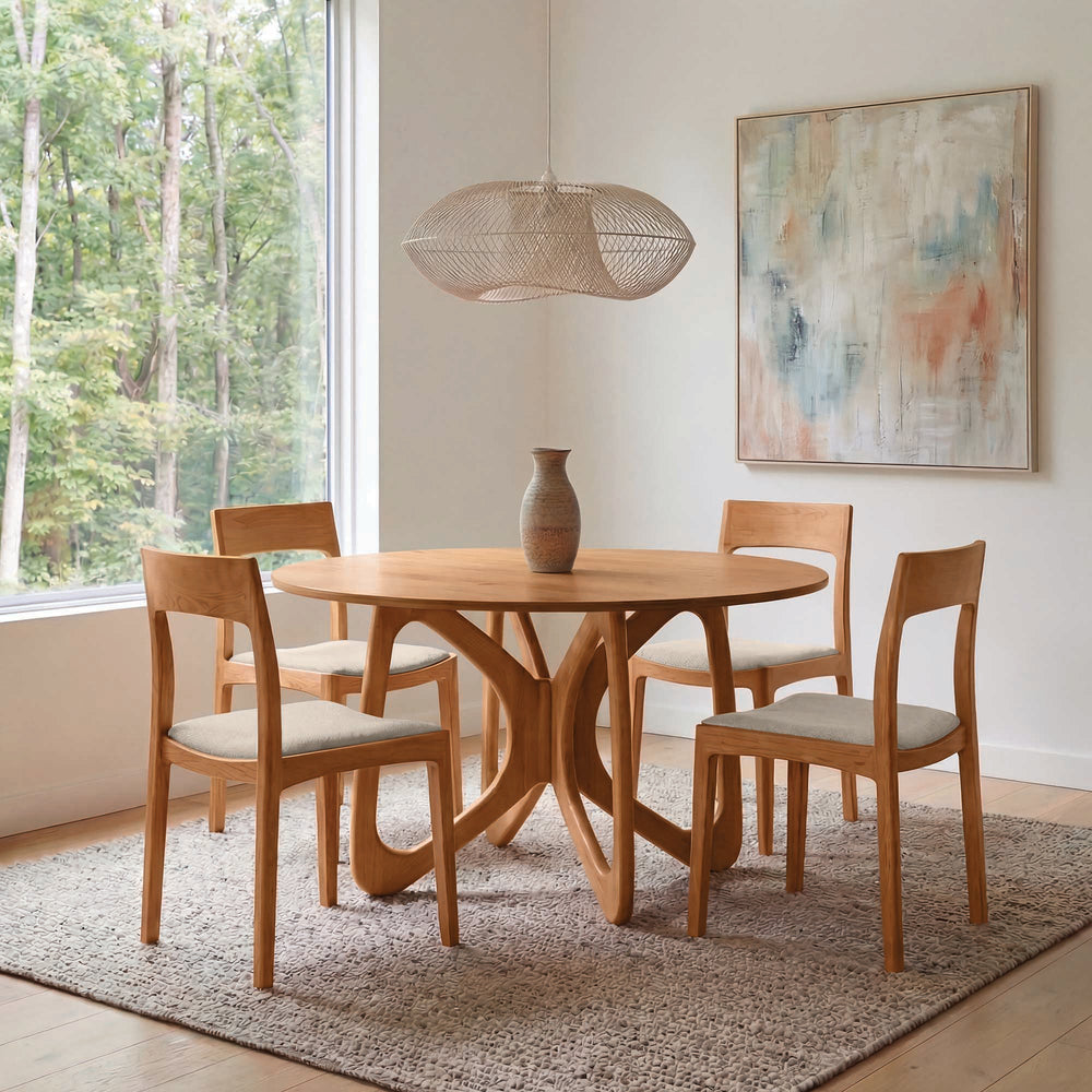 Butterfly Round Fixed Top Dining Table detail 6
