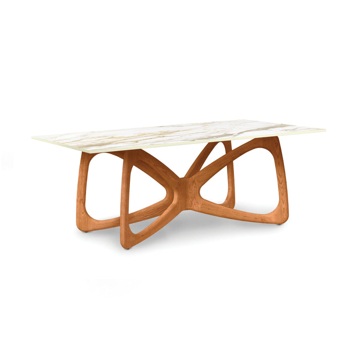 Butterfly Rectangular Sintered Stone Top Table detail 6