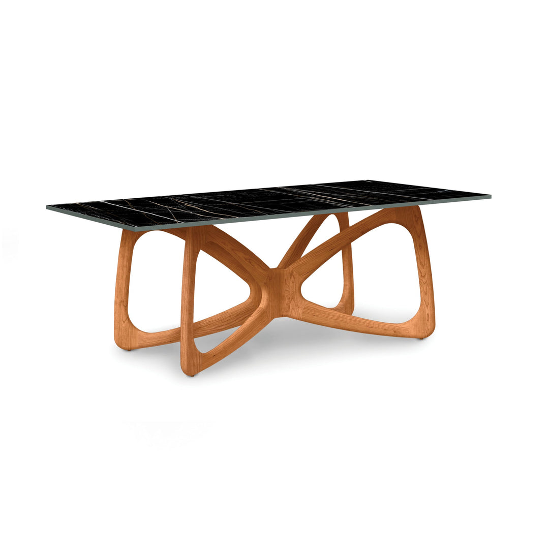 Butterfly Boat Shaped Sintered Stone Top Table detail 5