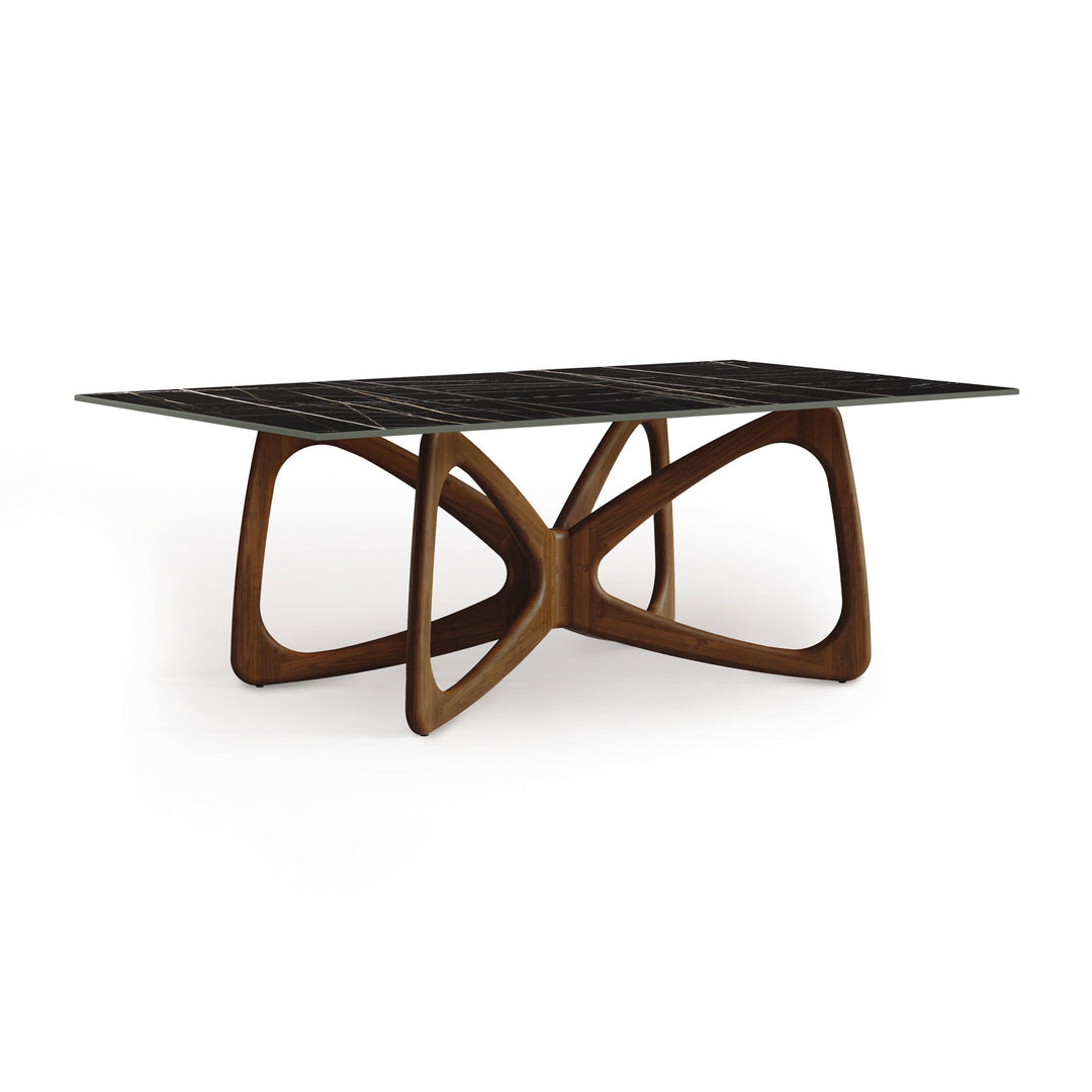 Butterfly Rectangular Sintered Stone Top Table detail 7