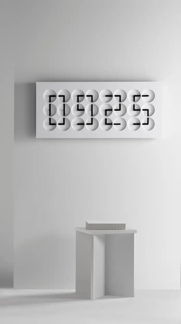 Clockclock 24 White by Humans since 1982 Wall Decor ClockClock 24