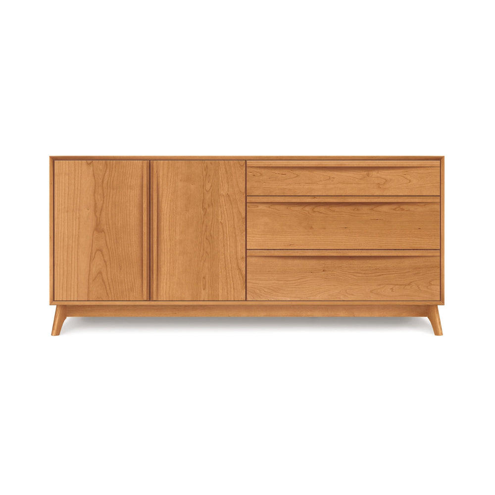 Catalina 3-Drawer, 2-Door Dresser in a modern bedroom