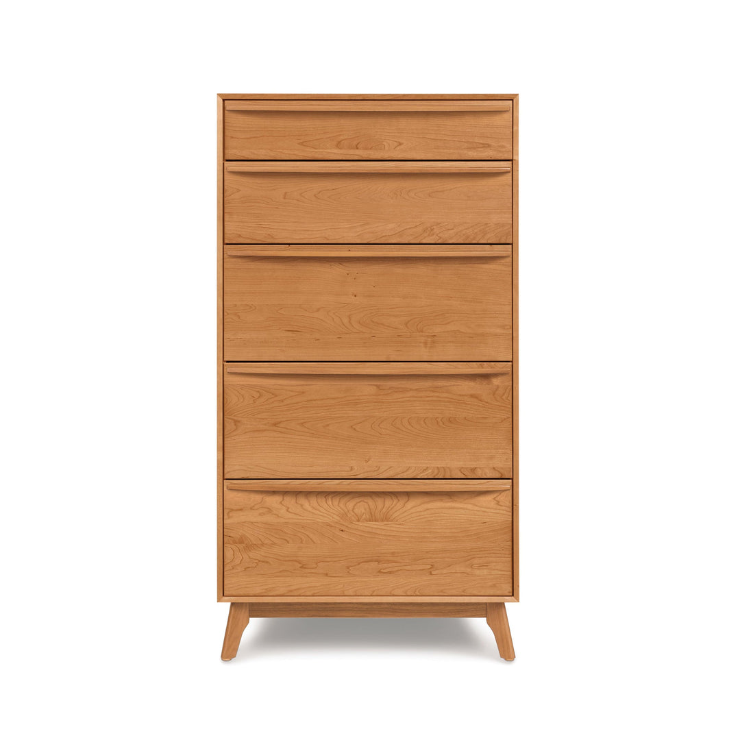 Catalina 5-Drawer Chest in a modern bedroom