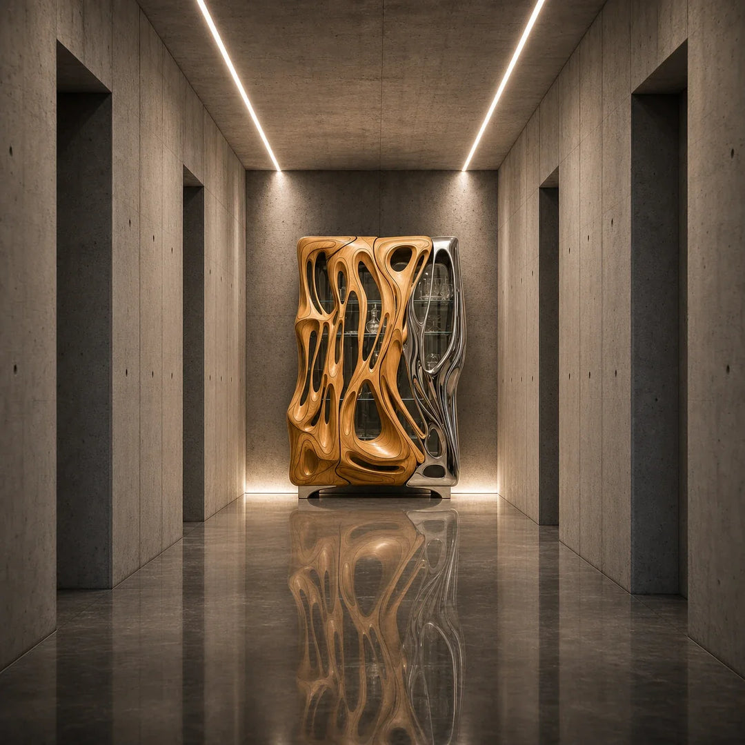 Chrome Mirage Cabinet by Interior Moderna - view 6