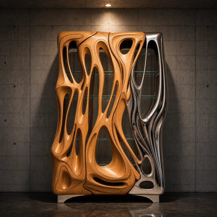 Chrome Mirage Cabinet by Interior Moderna - view 8