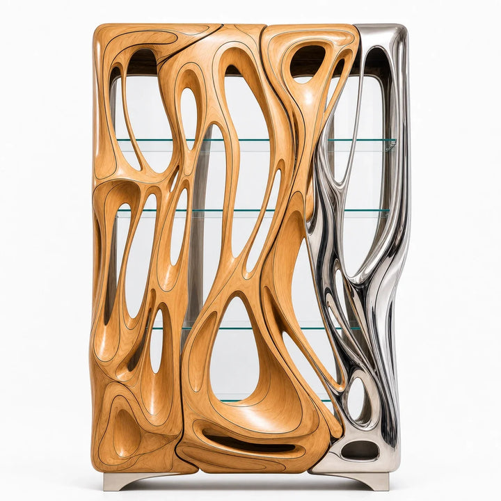 Chrome Mirage Cabinet by Interior Moderna