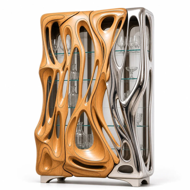Chrome Mirage Cabinet by Interior Moderna - view 2