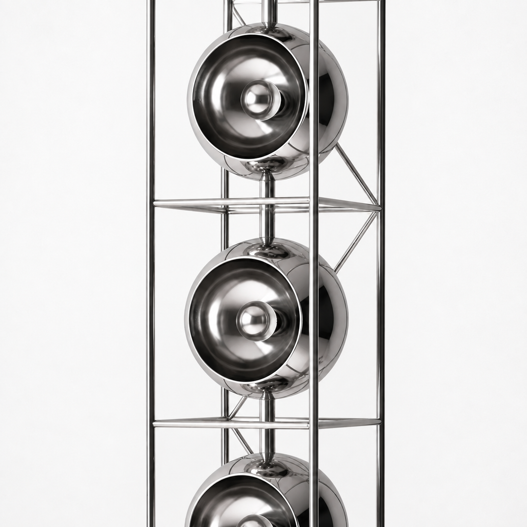 Chrome Spheres Floor Lamp by Interior Moderna - view 4