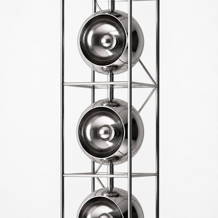 Chrome Spheres Floor Lamp by Interior Moderna - view 4