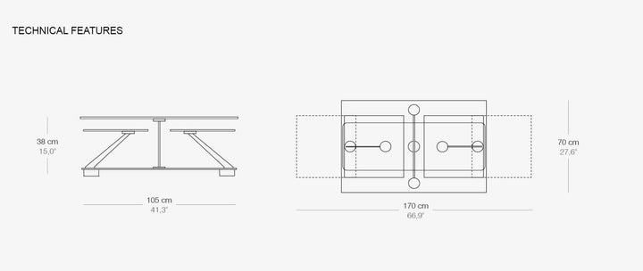 Cocoon Rectangular Extendable Coffee Table 5