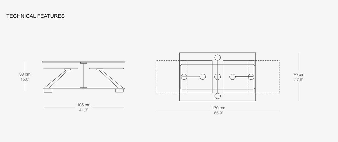 Cocoon Rectangular Extendable Coffee Table 6