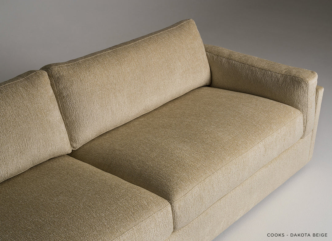 Cooks Sofa by American Leather — upholstery detail