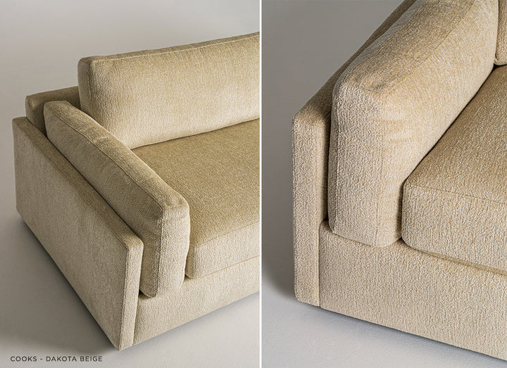 Cooks Sofa by American Leather — upholstery detail