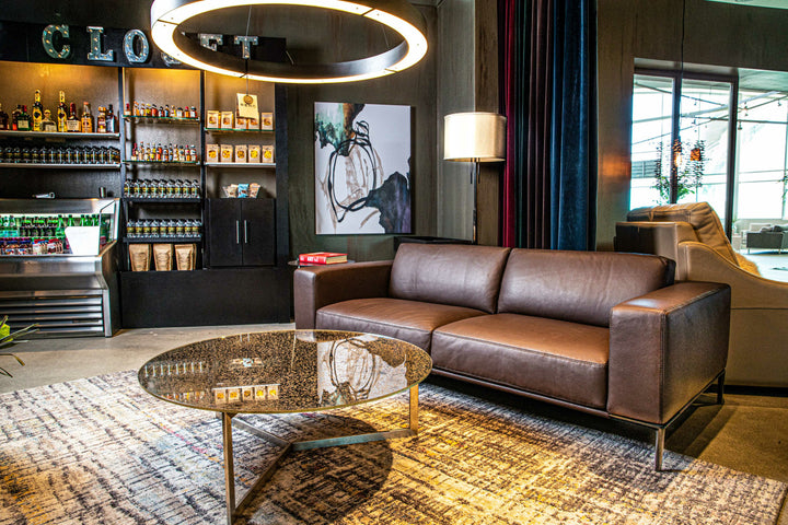 Copenhagen Sofa by American Leather — room setting; additional pieces shown are not included