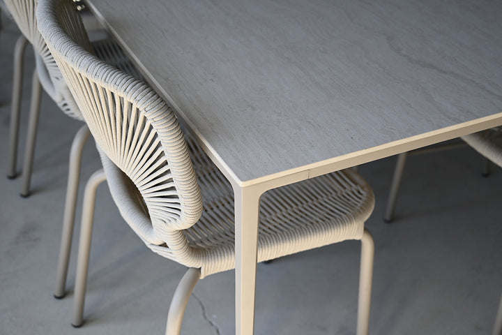 ISCHIA Indoor/Outdoor Dining Chair in Taupe Mobital