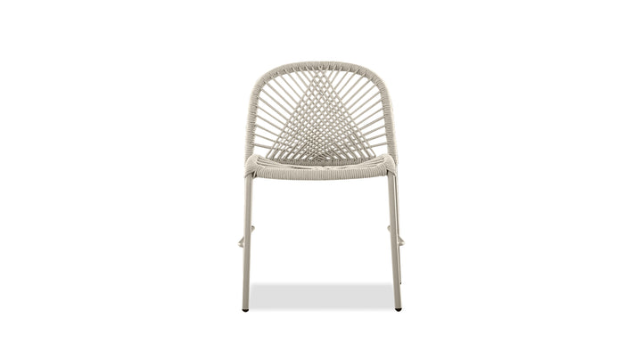 KAMARI Indoor/Outdoor Dining Chair Stackable in Taupe Mobital