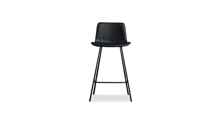 BILLY Counter Stool in Pebbled Black Mobital