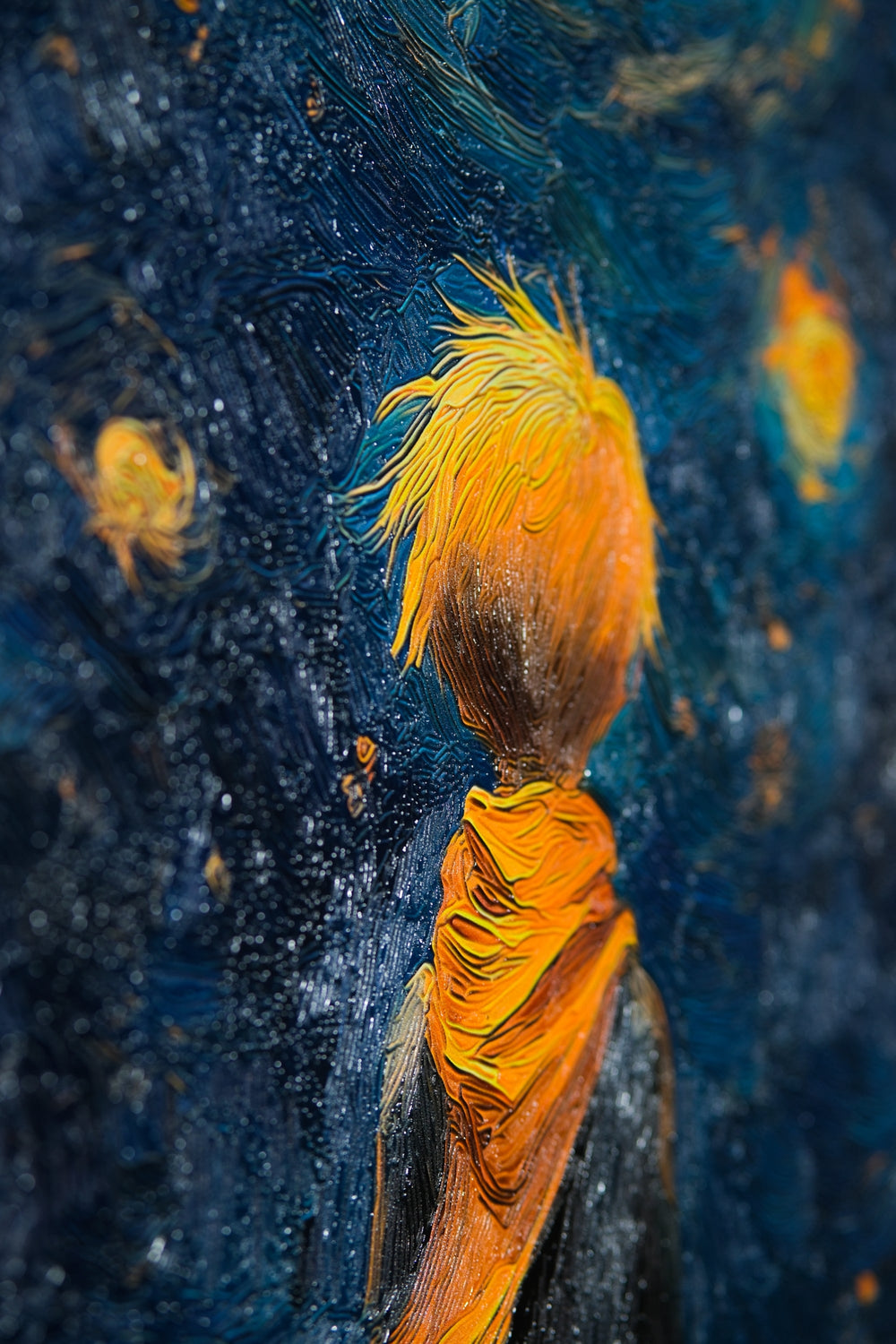 Starlit Wanderer — Haptic 3D Embossed + Gloss Lacquer Print Insigne Art Design