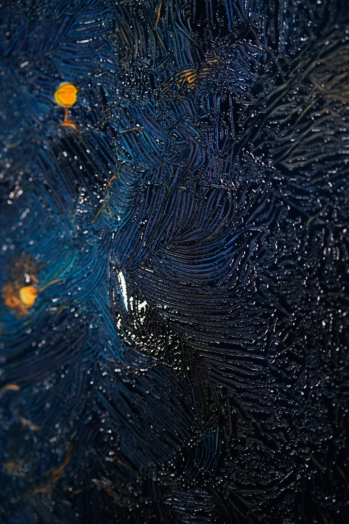 Starlit Wanderer — Haptic 3D Embossed + Gloss Lacquer Print Insigne Art Design