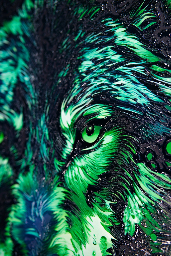 Forest Guardian — Haptic 3D Embossed + High-Gloss Lacquer Print Insigne Art Design