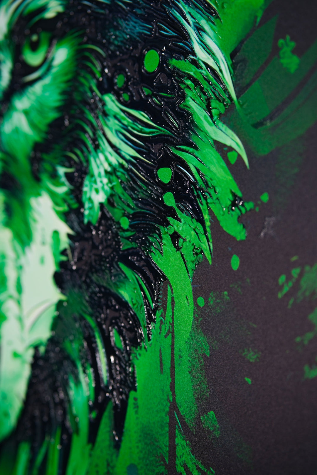 Forest Guardian — Haptic 3D Embossed + High-Gloss Lacquer Print Insigne Art Design