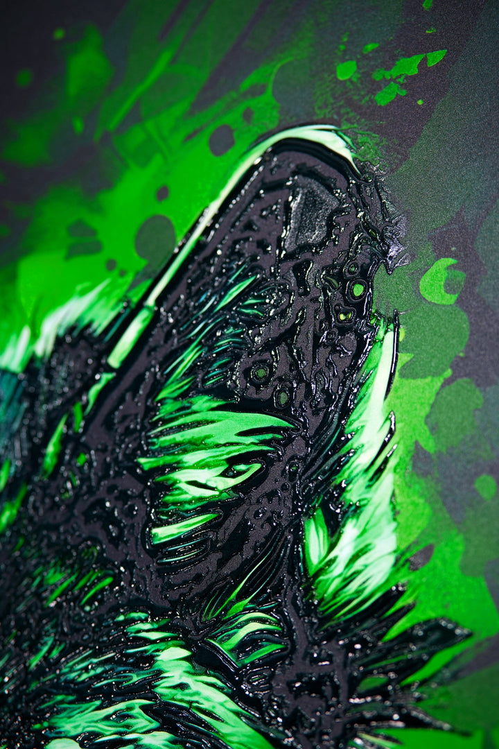 Forest Guardian — Haptic 3D Embossed + High-Gloss Lacquer Print Insigne Art Design