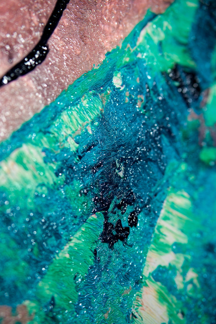 Jade Couture Muse — Haptic 3D Embossed + High-Gloss Lacquer Print Home &amp; Garden > Decor > Artwork > Posters, Prints, &amp; Visual Artwork Insigne Art Design